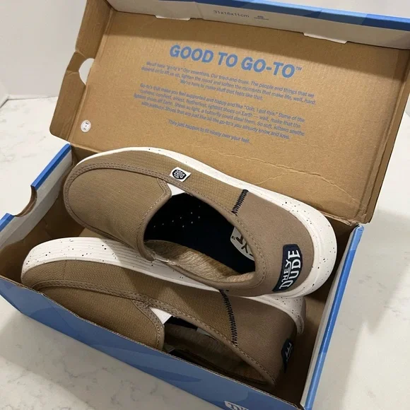 Hey Dude Brown and White Casual Slip-On Loafers - Picture 13 of 15